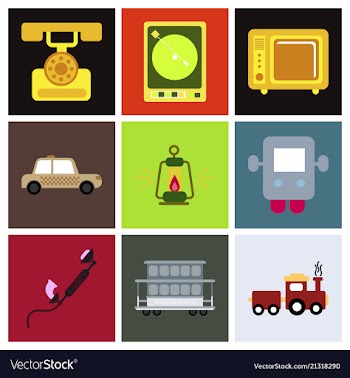 Old game entertainment devices of the 90s vector image