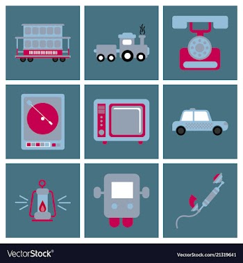 Old game entertainment devices of the 90s vector image