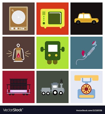 Old game entertainment devices of the 90s vector image