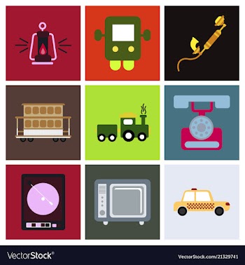 Old game entertainment devices of the 90s vector image