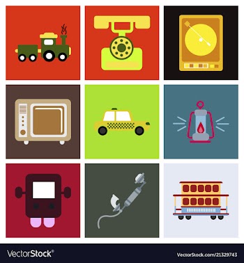 Old game entertainment devices of the 90s vector image