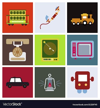 Old game entertainment devices of the 90s vector image