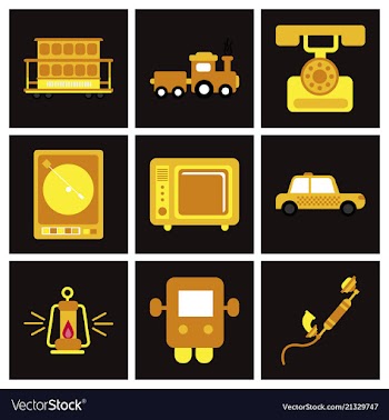 Old game entertainment devices of the 90s vector image