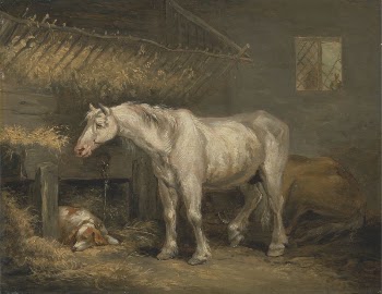 Old horses with a dog | Free Photo - rawpixel