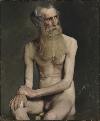 Old man seated, academy study, | Free Photo - rawpixel