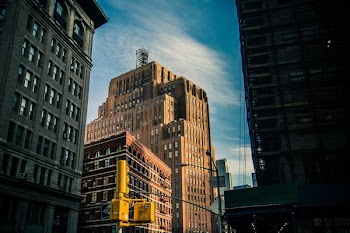 Old Meets New City Buildings