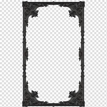 Old metal frames, rectangular gray metal frame transparent background PNG clipart