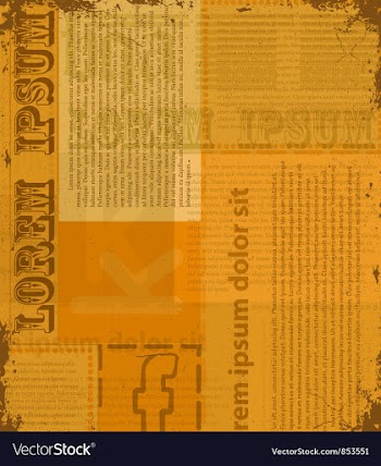 Old newspaper texture vector image