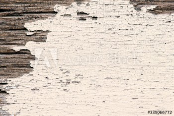 Old paint on wooden floor