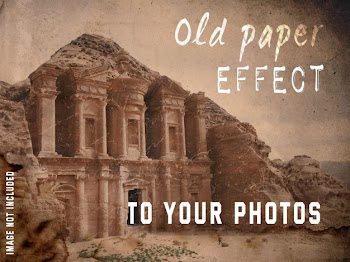 Old paper effect to your photos Free Psd