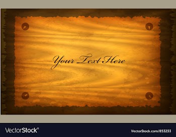 Old paper on wood sign vector image