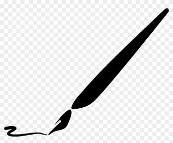 Old Pen Writting Comments - Silueta Pincel Png