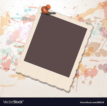 Old picture frame vector image
