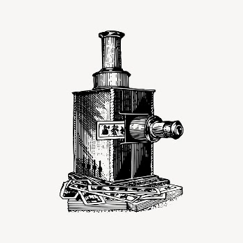 Old projector drawing, vintage object | Free Vector Illustration - rawpixel