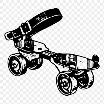 Old roller skate png drawing | Free PNG - rawpixel