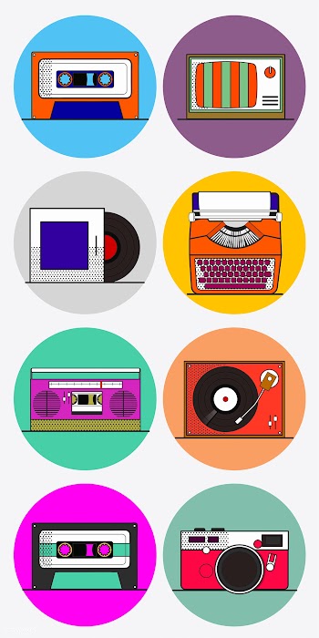 Old school device vector | Free stock vector - 24201