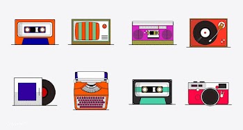 Old school device vector | Free stock vector - 24202