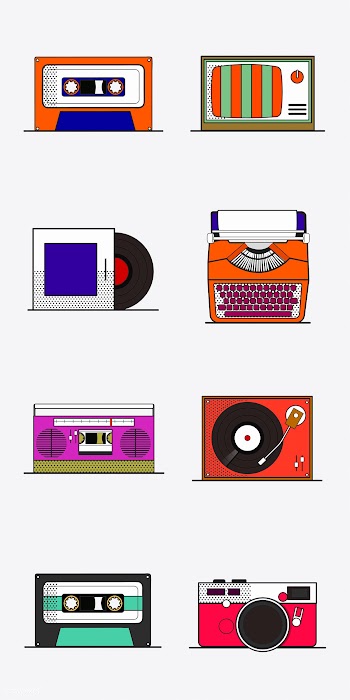 Old school device vector | Free stock vector - 24210