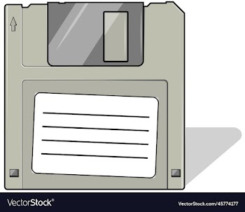 old school floppy disc computer storage