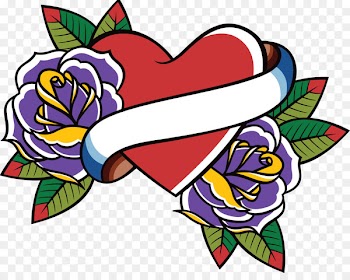 Old school (tattoo) Heart Swallow tattoo Clip art - heart 