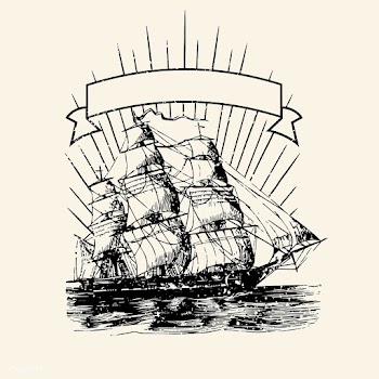 Old ship logo illustration | Free stock vector - 562934