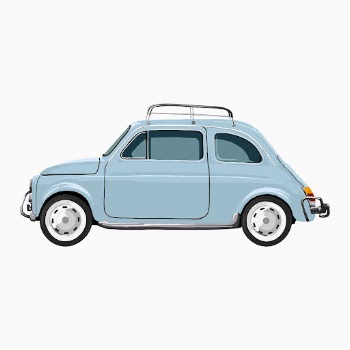 Old sky blue car sticker, | Free PSD - rawpixel