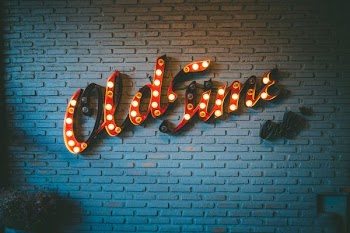 Old Time lit wall decor
