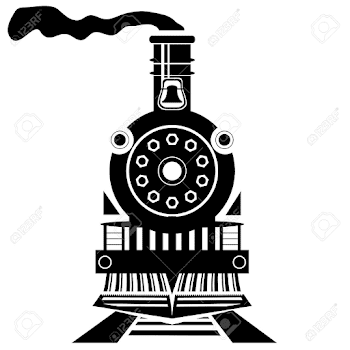 Old Train Silhouette Isolated On White Backgroound Royalty Free ...
