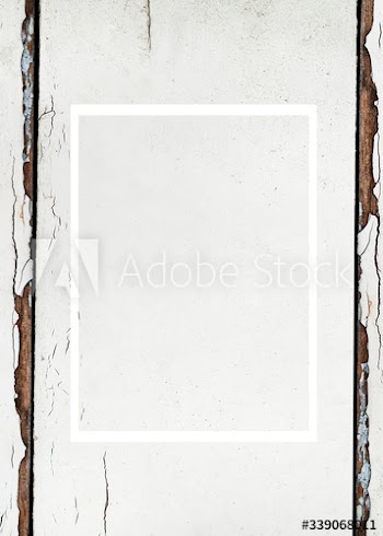 Old white wall mockup