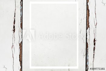 Old white wall mockup