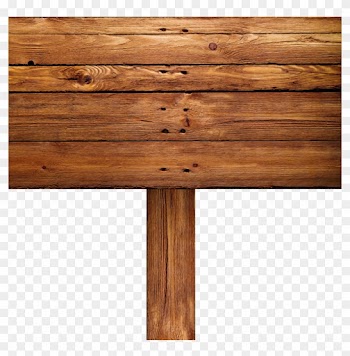 Old Wood Cliparts - Wooden Sign Board