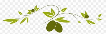 Olive Branch Border Clip Art - Mediterranean Food Clip Art