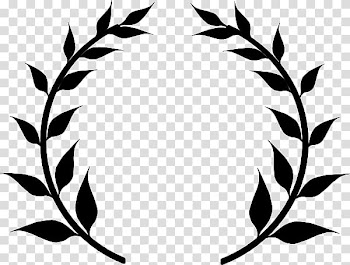 Olive branch Olive wreath , Wreath black transparent background PNG clipart
