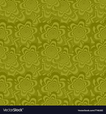 Olive seamless curved pattern background vector image