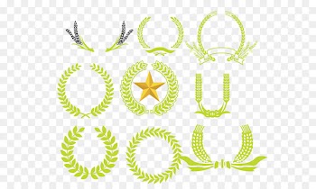Olive wreath Euclidean vector - Hand-painted vector wheat 