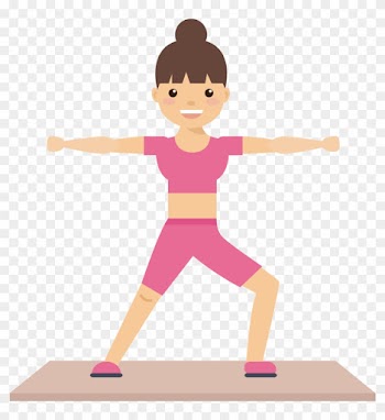 Olympic Weightlifting Cartoon - Fitness Girl Vector