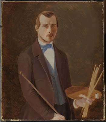 Omakuva paletti kädessä, 1849 - | Free Photo - rawpixel