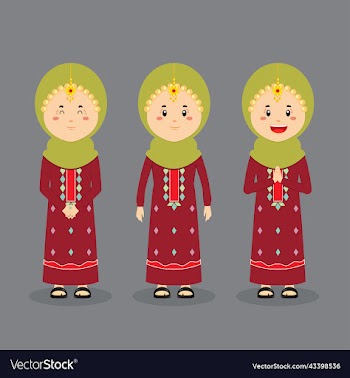 oman character with various expression