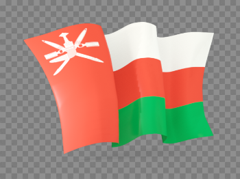 Oman Flag Wave transparent PNG - StickPNG