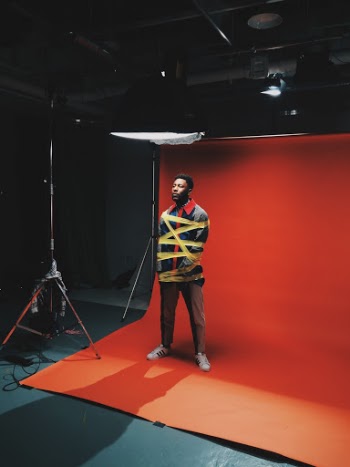 On set for Alcatrz's music video