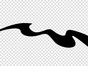 Ondas Waves PS, black wavy line illustration transparent background PNG clipart