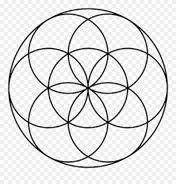 One Central Circle Surrounded By Six Makes The Perfect - Seed Of ...