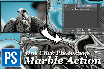 One Click Marble Photoshop Action - Turn Any Photo into Marble