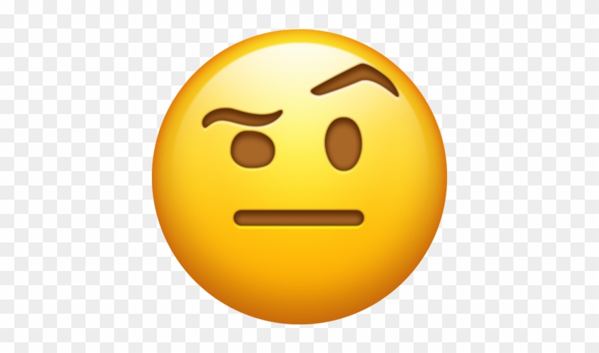 One Eyebrow Raised - 🙂 Emoji