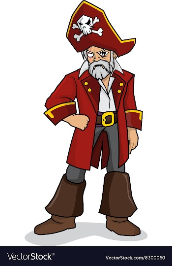 One Eyed Pirates vector image