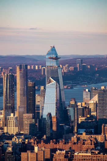 One Hudson Yards viewed from the World Trade Center