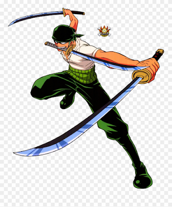 One Piece Zoro Png Pic - One Piece Zoro Three Swords Clipart ...
