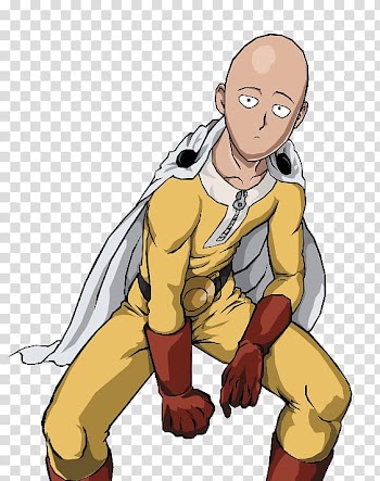 One Punch Man Manga Anime, chibi superman transparent background PNG clipart