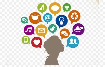 Online advertising Digital marketing Advertising agency - Creative thinking woman illustration 