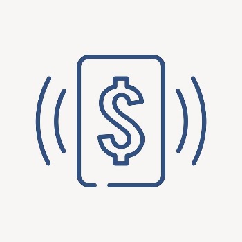 Online banking icon, line art | Free Icons - rawpixel
